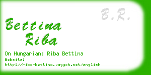 bettina riba business card